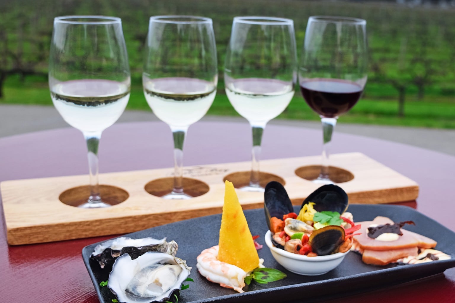 Food & wine pairing Boston Bay Winery