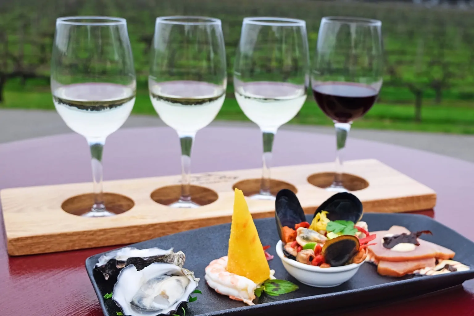 Food & wine pairing Boston Bay Winery